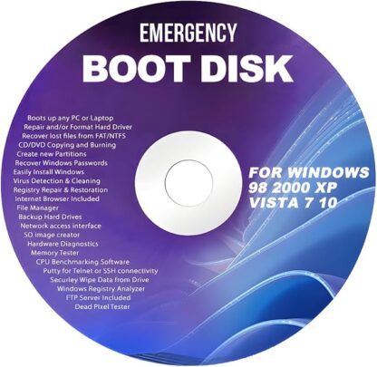 DVD For Windows Emergency Boot Disk (Latest Version)