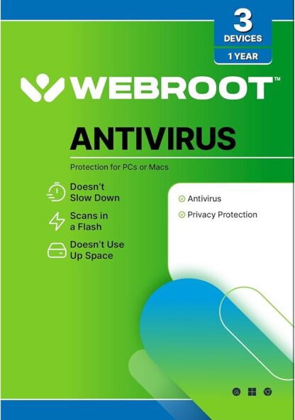Webroot Antivirus Software 2025 [Key Card]
